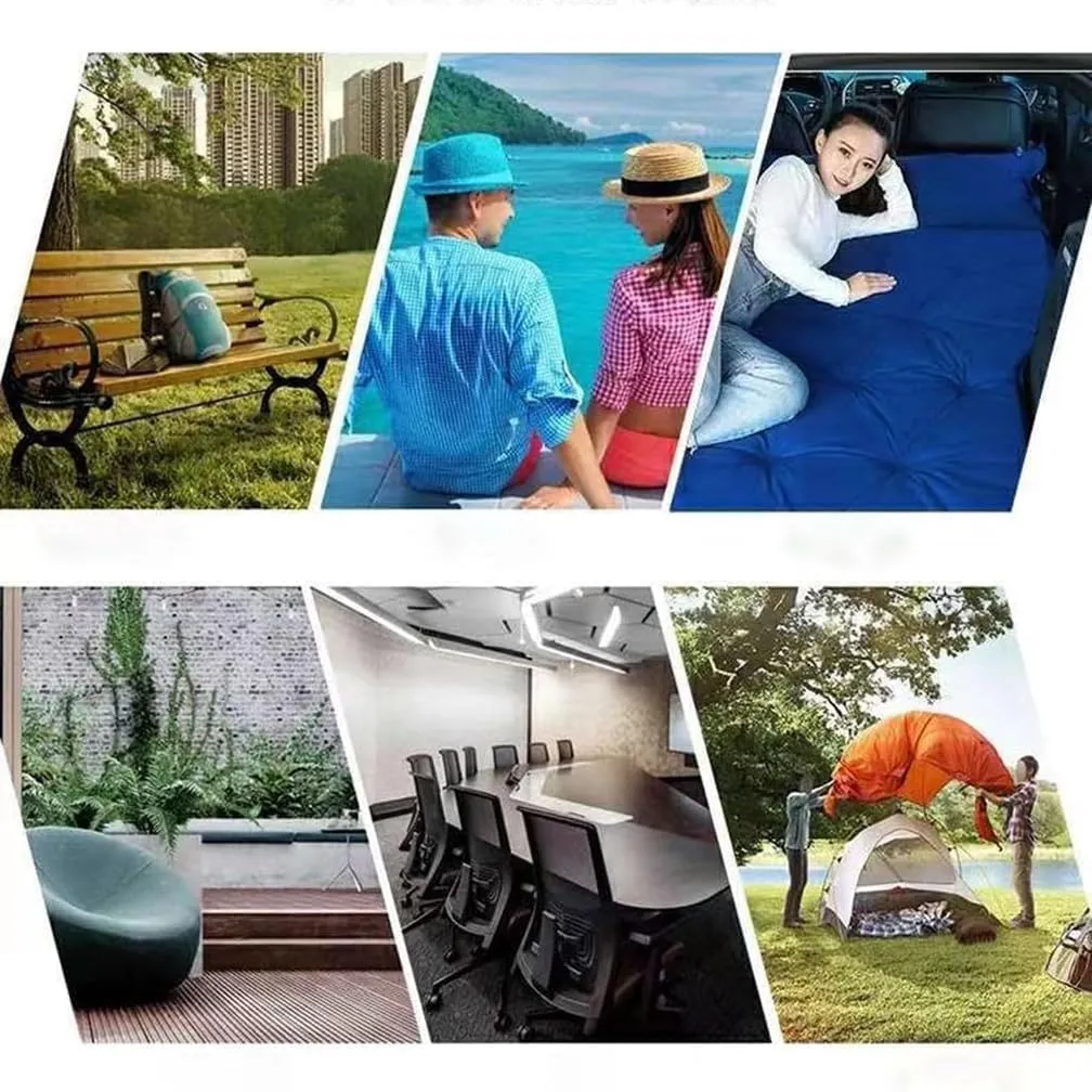 Car Inflatable Mattress, for Toyota Sienna 2021-2024 Outdoor Camping Travel Portable Sleeping Pad AdjustableWear Resistant, Auto Accessories,C-Brown
