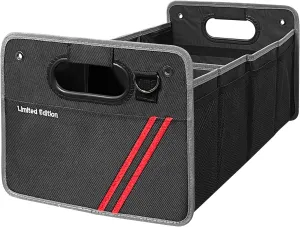 Car Trunk Organizer, Trunk Storage Box with Handle For Dodge Charger Challenger, Collapsible 2 Compartment Automotive Storage Box, Waterproof Oxford Polyester Travel Accessories (A Stype)