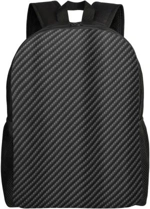 Carbon Fiber Minimalist Laptop Backpack – Waterproof Business Travel Bag, Breathable Design, Modern Work & Leisure