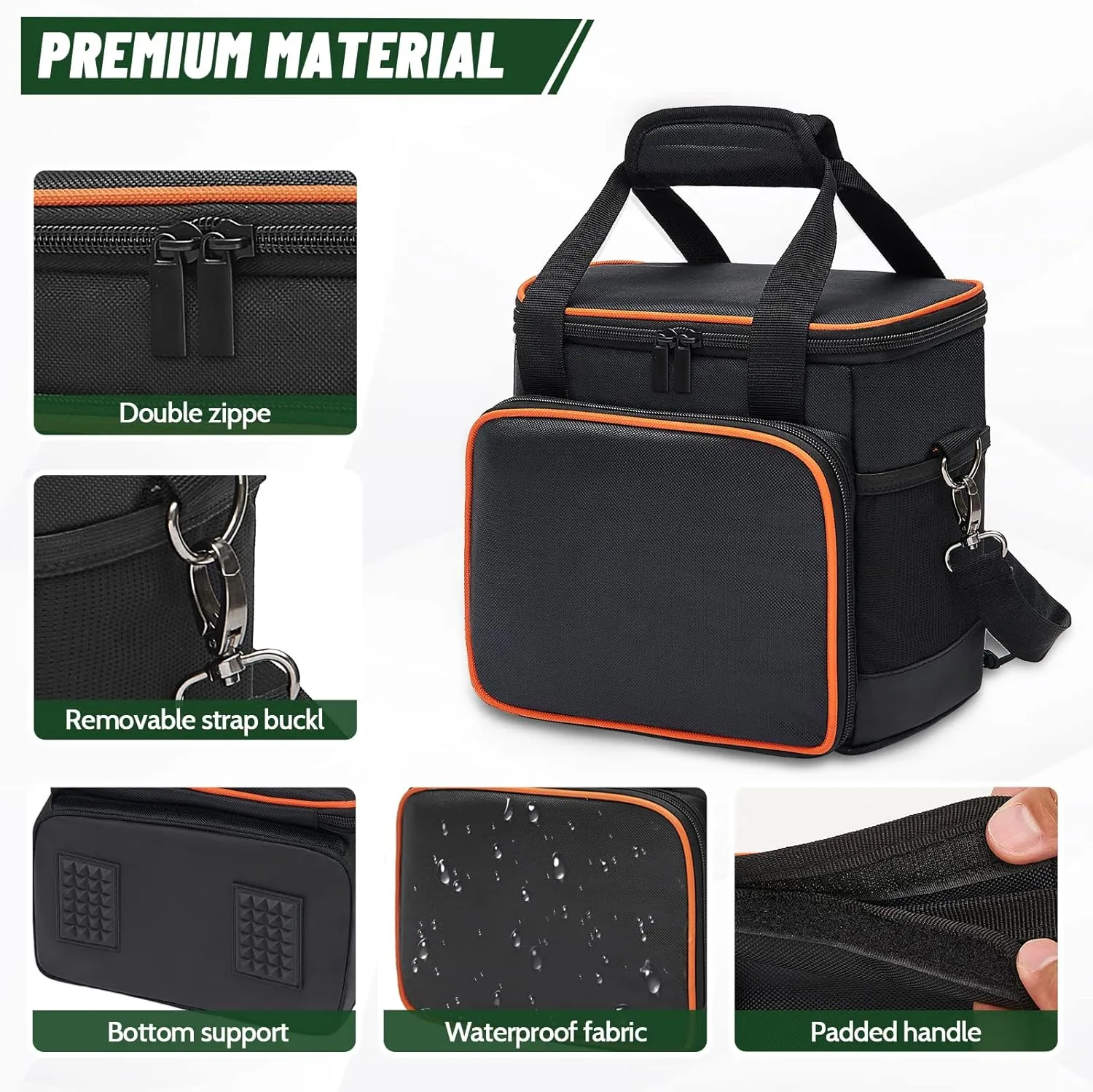 Carrying Bag for Jackery Portable Power Station Explorer 300 240 160 Storage Pockets Battery Case Travel Power Pack (Small(Fits 160/240/300W))