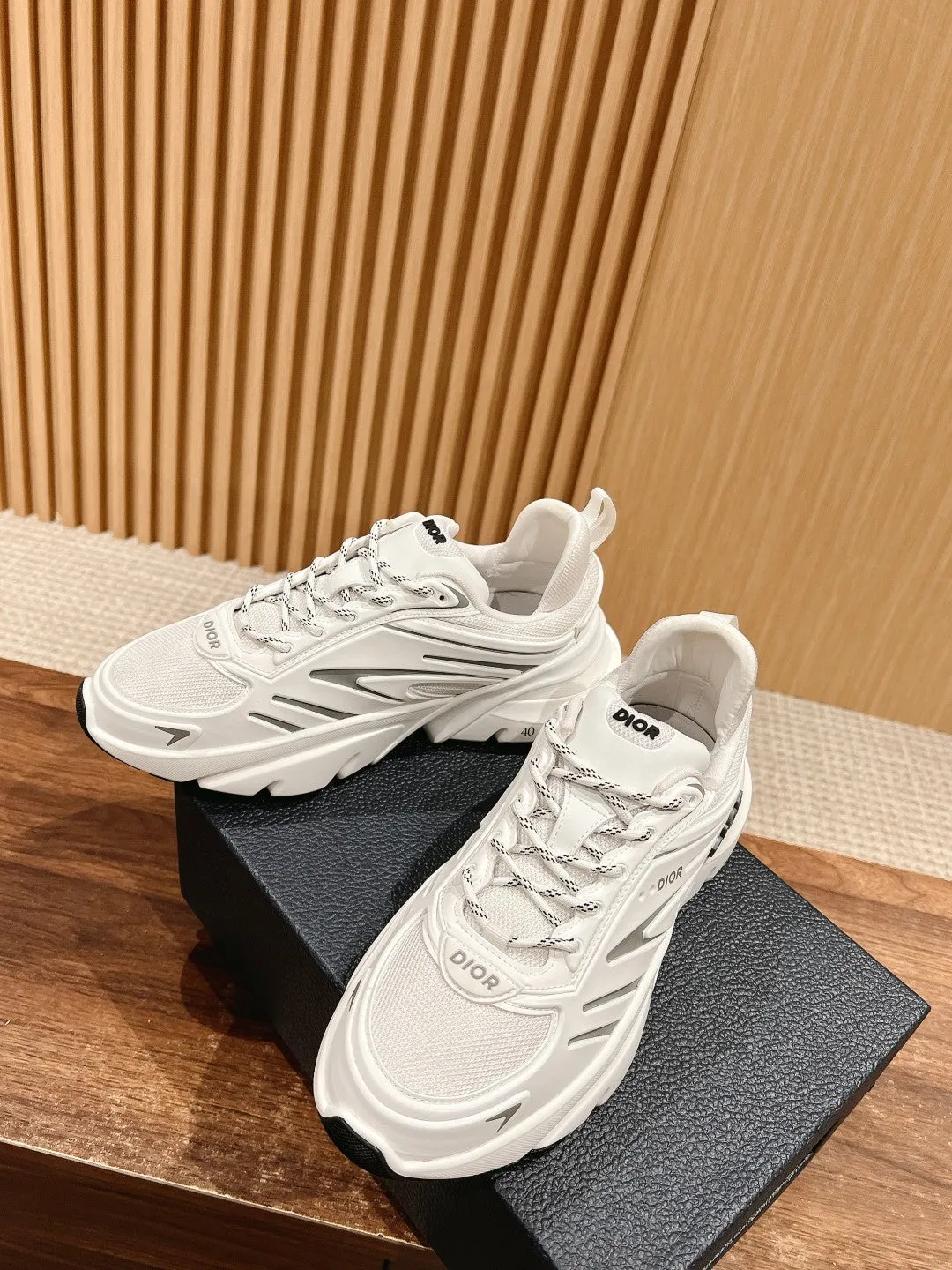 CD B44 Blade Sneaker 30mm White Mesh Fabric 101016