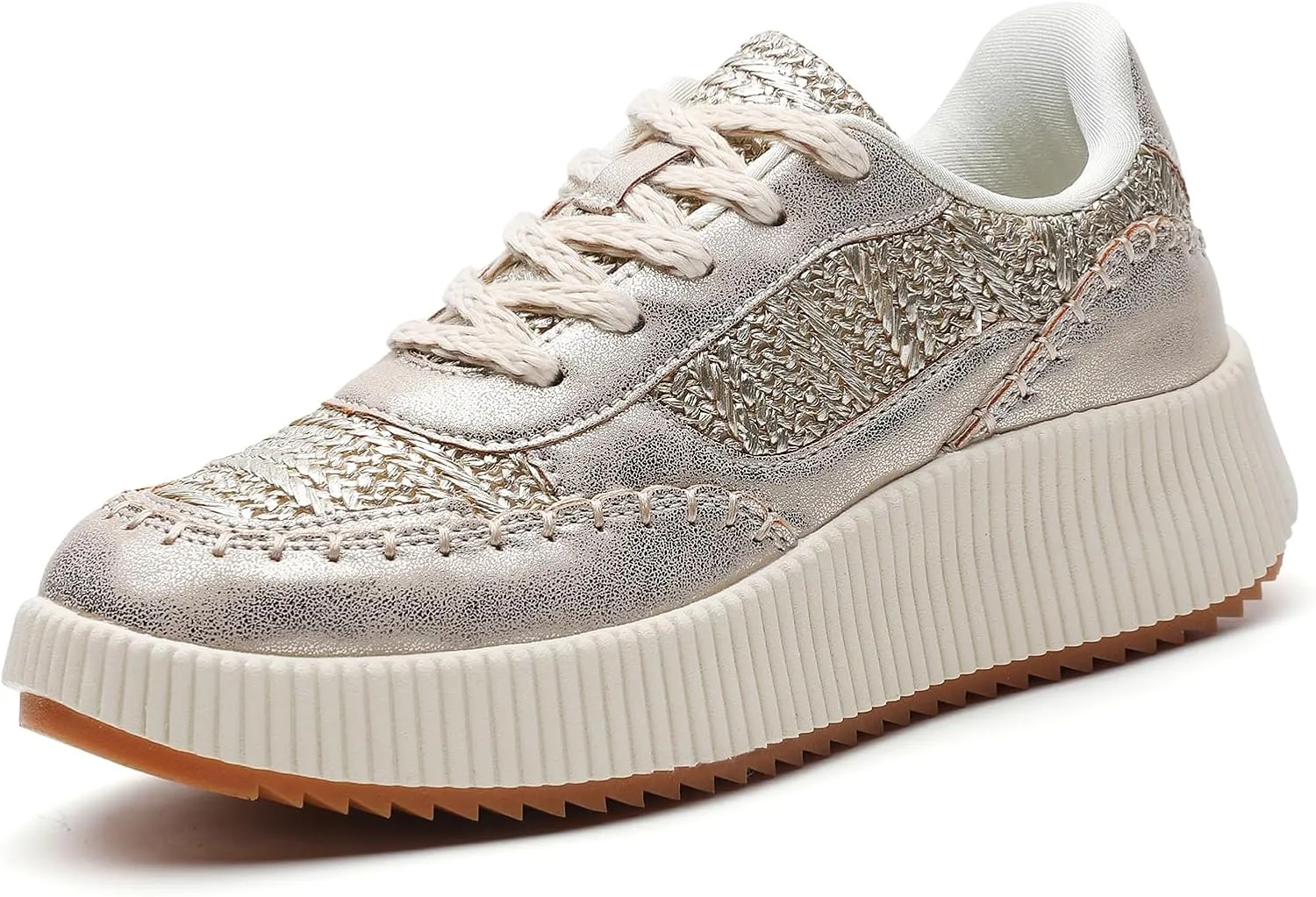 CERYTHRINA Platform Sneakers Women Fashion Shoes: 2.2 Inches - Chunky Braided Walking Shoes