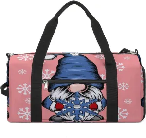 Christmas Dwarf Duffel Bag for Men Women with Shoe Compartment Waterproof Gym Travel
