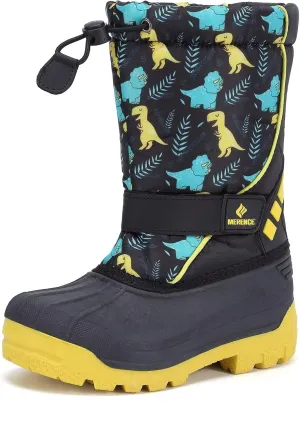 CIOR Kids Snow Boots for Boys Girls Toddler Winter Outdoor Boots Waterproof with Fur Lined(Toddler/Little Kids/Big Kid)