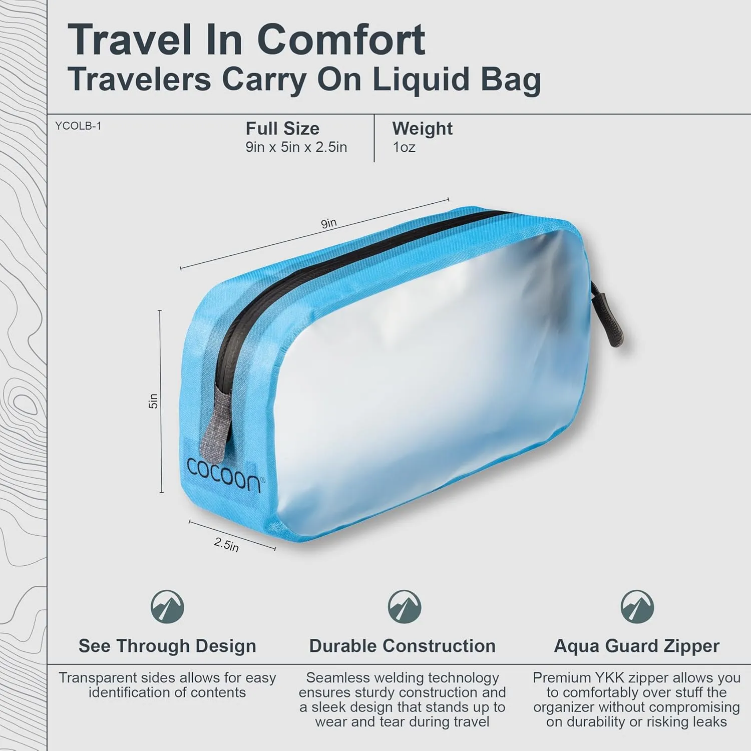 COCOON - Premium - Travelers Carry On Liquid Bag
