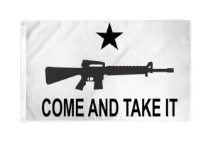 Come and Take It (Rifle White) 3x5ft DuraFlag