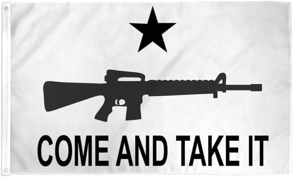 Come and Take It (Rifle White) 3x5ft DuraFlag