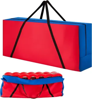 COSTWAY Giant 4 in A Row Carrying Bag, Storage Bag for Jumbo 4-to-Score Giant Game Set (Game Set Not Included), Carrying Bag for Giant 4 in a Row Connect Game with Ergonomic Handle & Durable Zipper