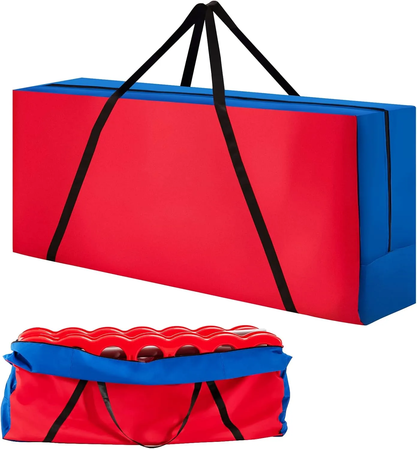 COSTWAY Giant 4 in A Row Carrying Bag, Storage Bag for Jumbo 4-to-Score Giant Game Set (Game Set Not Included), Carrying Bag for Giant 4 in a Row Connect Game with Ergonomic Handle & Durable Zipper