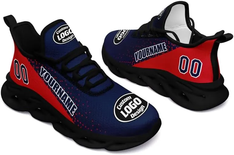 Custom Running Shoes for Men Women Print Team Company Logo Name Number Sneaker Personalized Gift Unisex Baseball Tennis Shoes