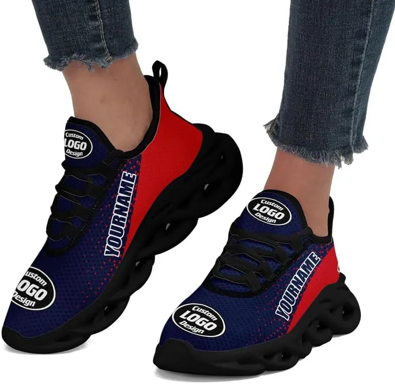 Custom Running Shoes for Men Women Print Team Company Logo Name Number Sneaker Personalized Gift Unisex Baseball Tennis Shoes