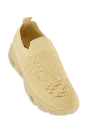 Cut Out Sole Slip On Sneakers