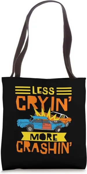 Demo Derby Car Crash Racing Destruction Derby Motorsports Tote Bag