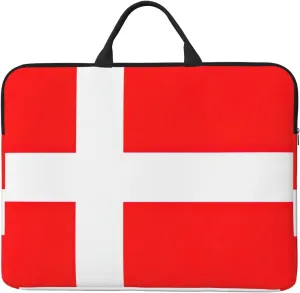 Denmark Danish Flag print Durable Travel Laptop Bag HandBag Shockproof Carrying Bag Briefcase for 14inch Laptop Notebook