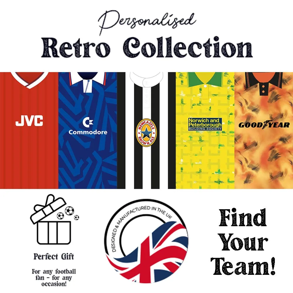 Derby 1993 Away Shirt - Personalised Lightweight, Microfibre Retro Beach Towel - 150cm x 75cm