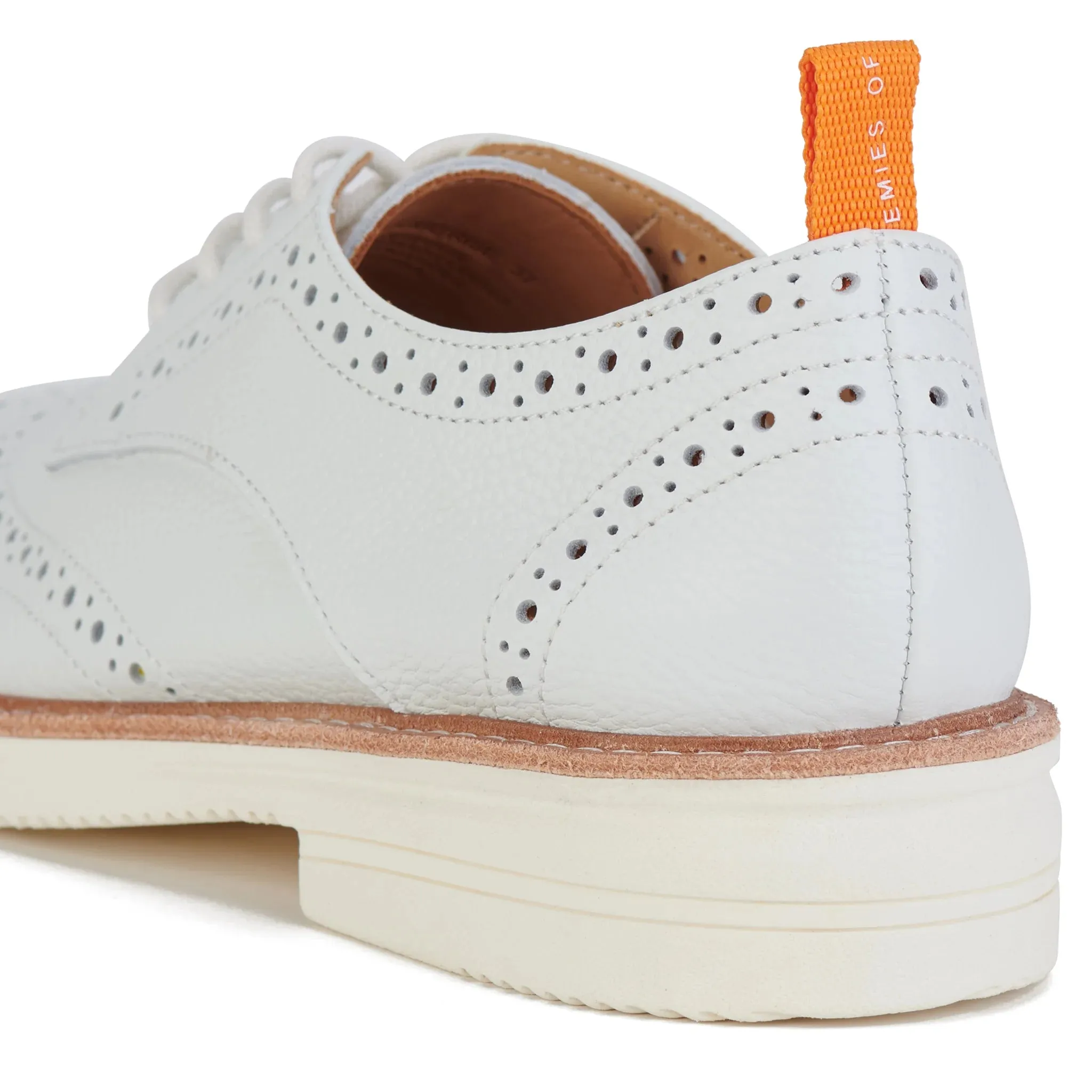 Derby Brogue Rise - White Leather