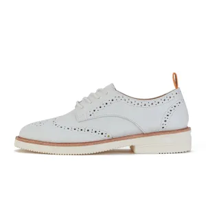 Derby Brogue Rise - White Leather