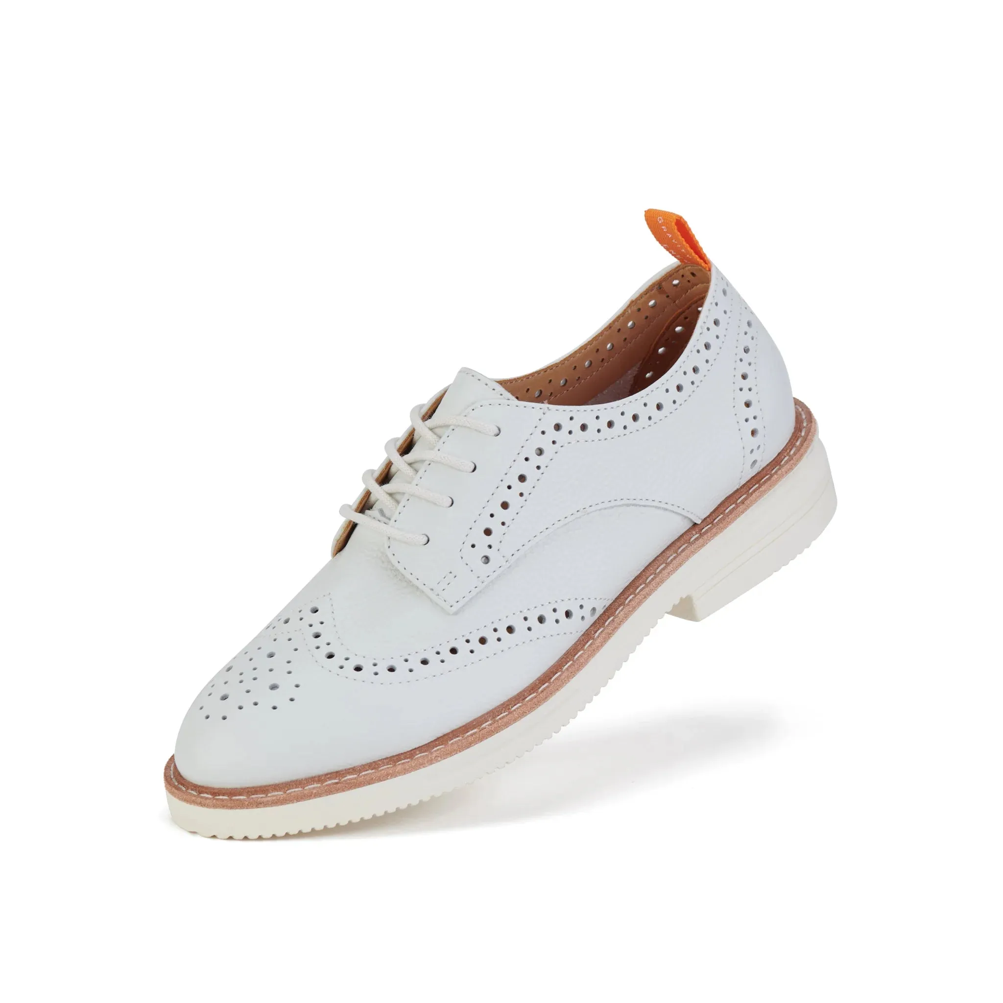 Derby Brogue Rise - White Leather