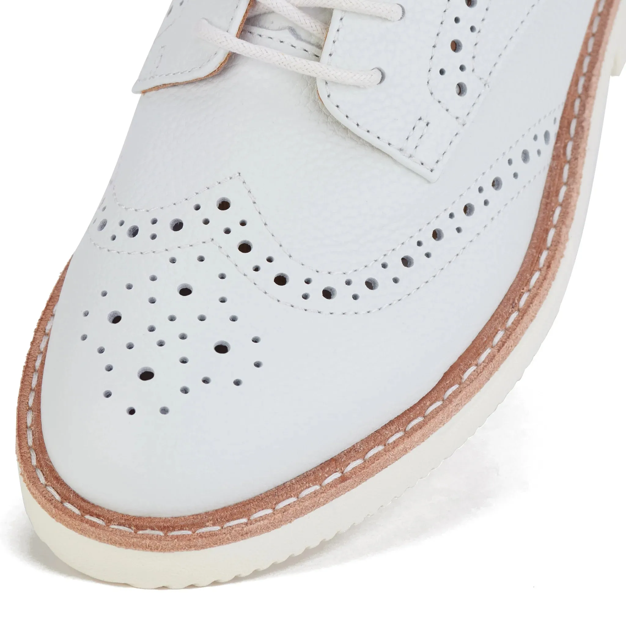 Derby Brogue Rise - White Leather