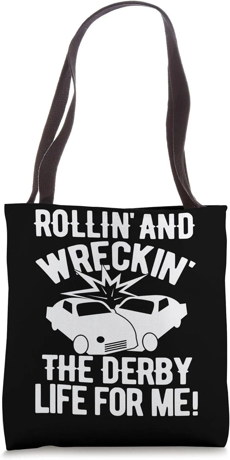 Derby Derby: Destruction and Racing Tote Bag