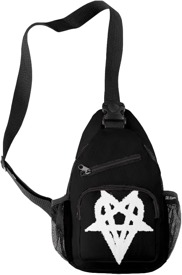 Destroy Lonely Backpack Three-piece Sets Casual Oxford Cloth Travel Bag Unisex Stylish Shoulder Bag (YM8997A05,One size)