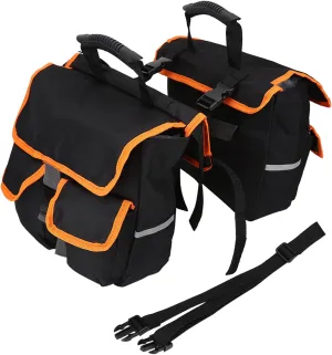 Detachable Saddle Bag Rainproof Oxford Cloth Carrier Bag with Large Capacity Great Accessory Saddle Bag for Pannier