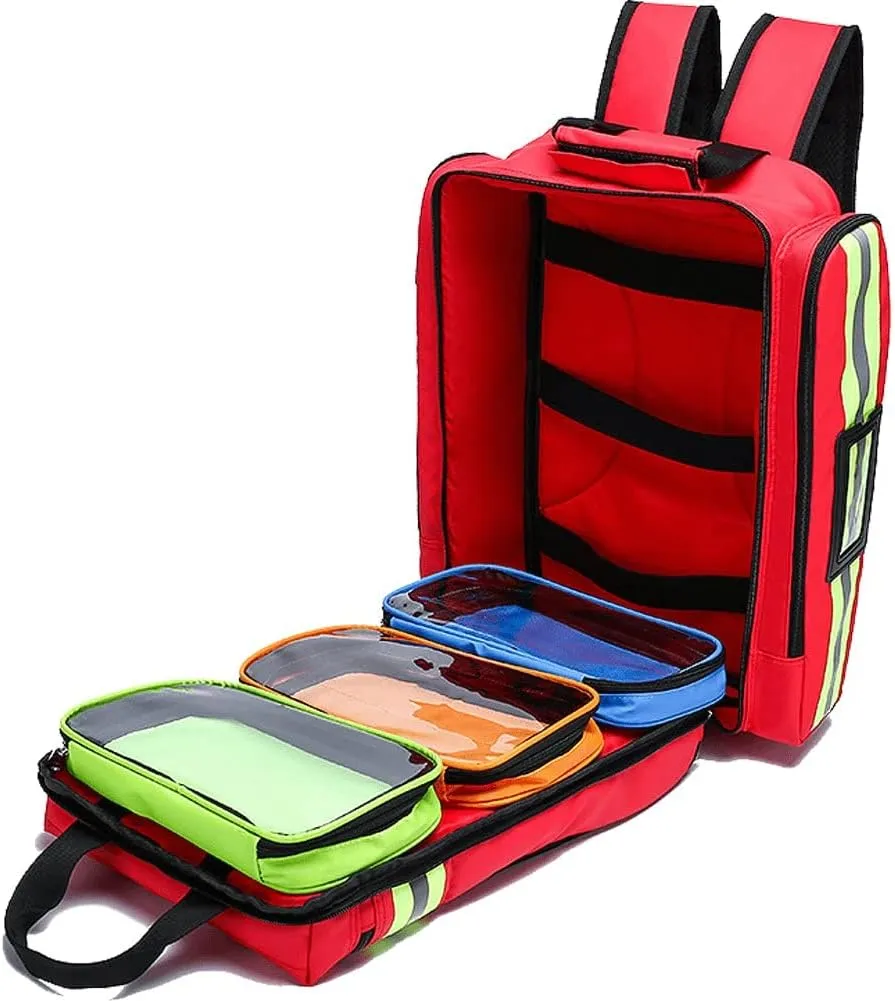 Disaster Emergency Backpack Large Capacity Relief Bag Portable Medical Storage Bag First Aid Kit for Camping Equipment