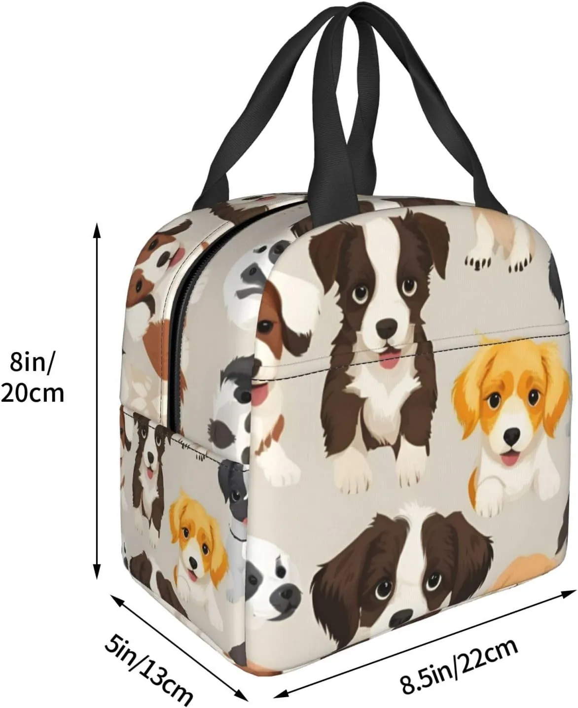 Dog breed Lunch Bag for Women Men Insulated Lunch Box for Work/Picnic/Travel Reusable Durable Lunch Box