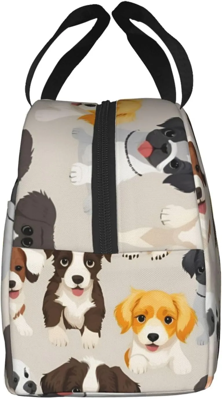 Dog breed Lunch Bag for Women Men Insulated Lunch Box for Work/Picnic/Travel Reusable Durable Lunch Box