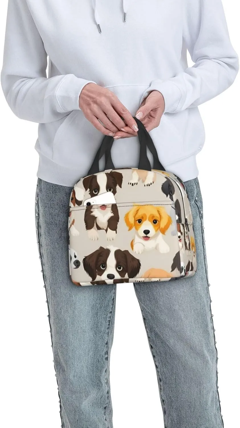 Dog breed Lunch Bag for Women Men Insulated Lunch Box for Work/Picnic/Travel Reusable Durable Lunch Box