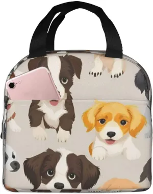 Dog breed Lunch Bag for Women Men Insulated Lunch Box for Work/Picnic/Travel Reusable Durable Lunch Box