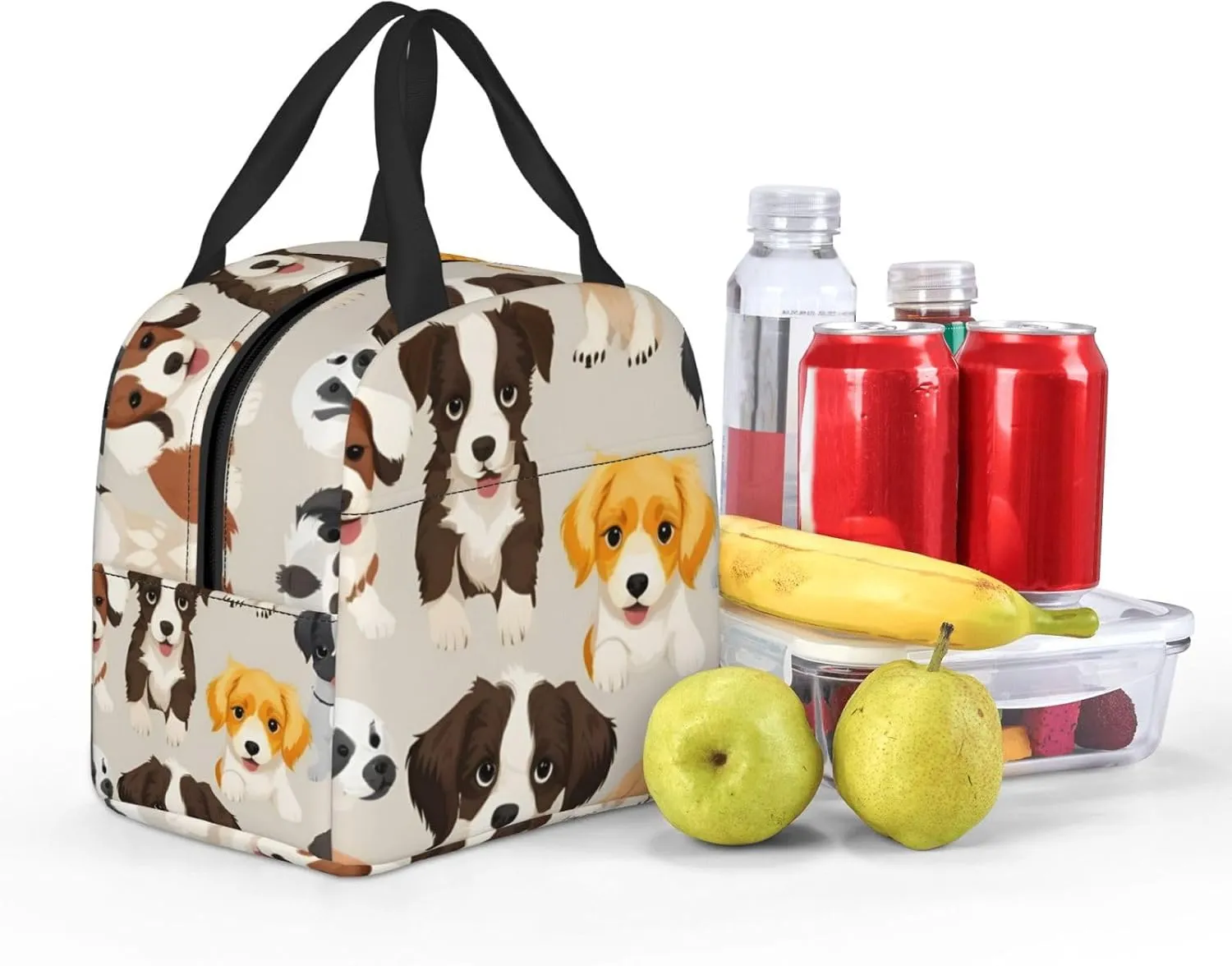 Dog breed Lunch Bag for Women Men Insulated Lunch Box for Work/Picnic/Travel Reusable Durable Lunch Box
