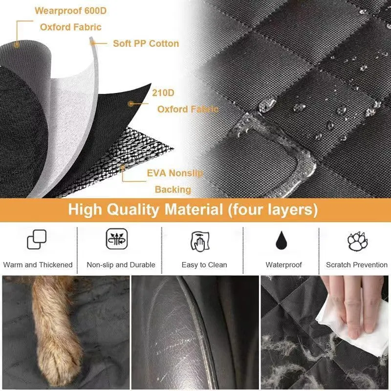 Dog Car Seat Cover for Mazda Biante 2008-2018, Waterproof Car Seat Protector Scratch Proof Dog Hammock for Back Seat Travel Accessories,E