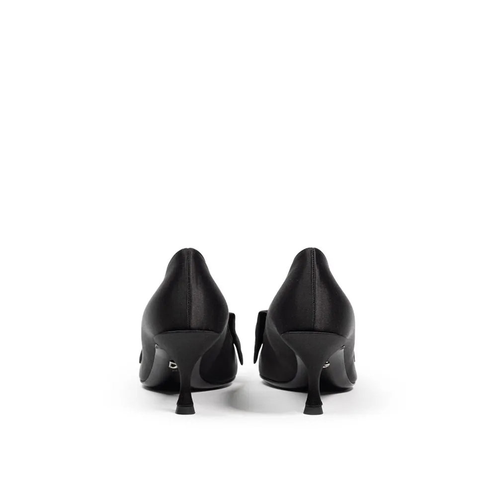 Dolce & Gabbana Black Viscose Pump