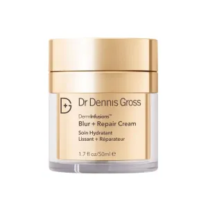 Dr Dennis Gross DermInfusions Blur   Repair Cream, Instantly Blurs Fine Lines, Smooths Skin with Satin-Matte Finish, Visibly Plumps & Firms, Reduces Redness, and Improves Skin Elasticity, 1.7 Fl Oz