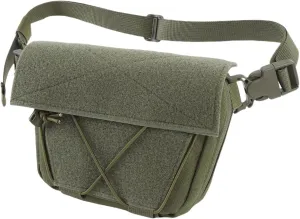 Drop Pouch Oxford Cloth, Sub Abdominal Carrying Kit Bag Utility Tool Pouch Fanny Pack with Multi Layer Design for Chest Rig Vest (OD Green)