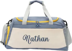 Duffel Bag Personalized Sport Gym Travel Bags Embroidered Name Text Customized Dry Wet Separated Weekend Waterproof Bag for Women Men