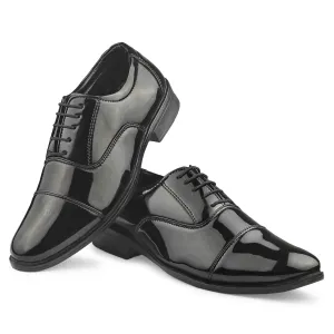 Dusk N Dazzling Black Stitched Oxford For Men