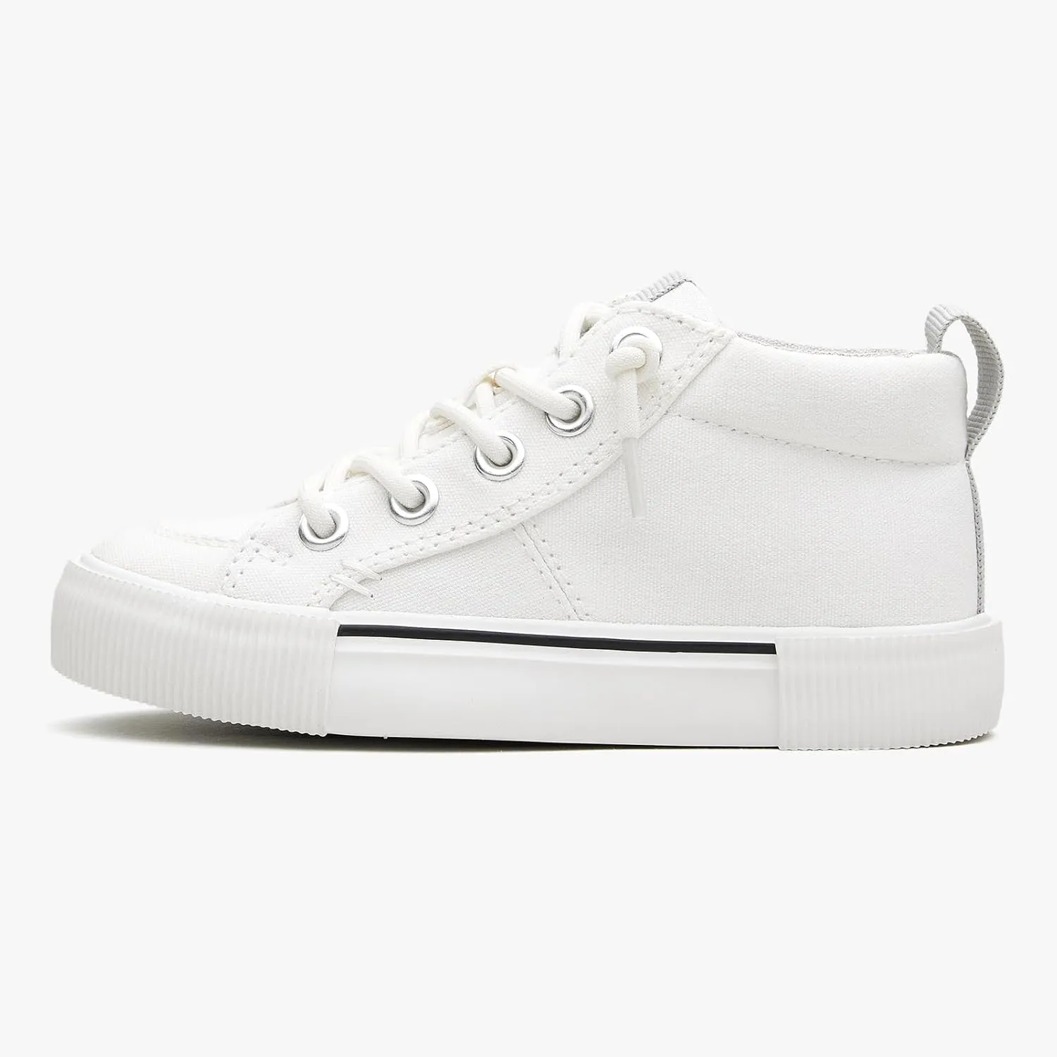 EasyStar Boys Girls Mid-Top Slip On Comfort Fabric Sneaker Shoe