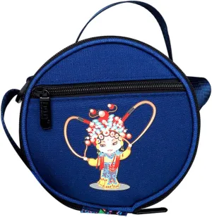 FAVOMOTO 1Pc Ethnic Style Shoulder Bag for Steel Tongue Drum Thick Percussion Instrument Carrying Bag with Storage Pockets Oxford Cute Traditional Chinese Design