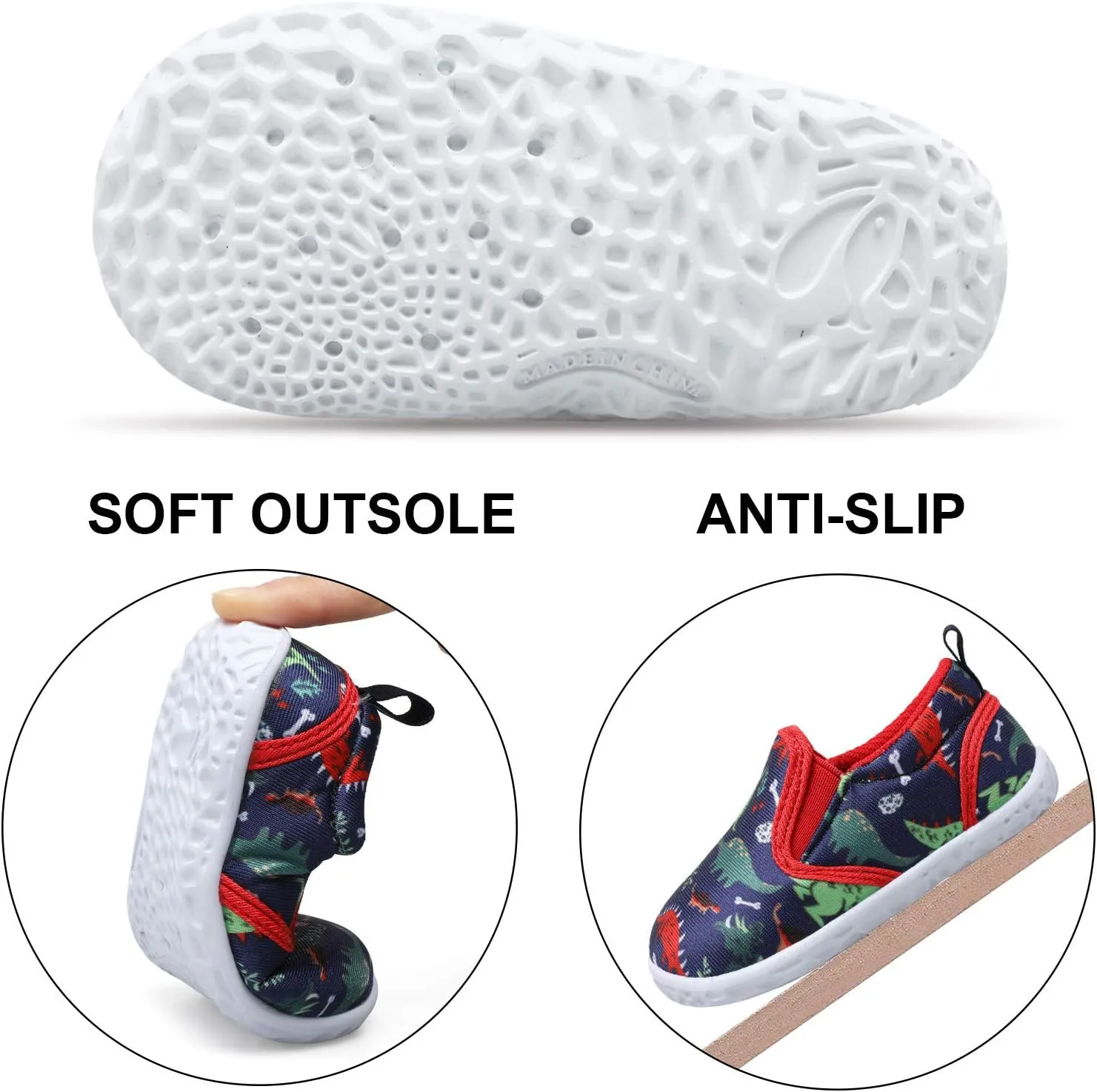 FEETCITY Unisex Baby Shoes Boys Girls Sneakers Infant Slip On First Walking Shoes Toddler Casual Star Sneaker Crib Shoes