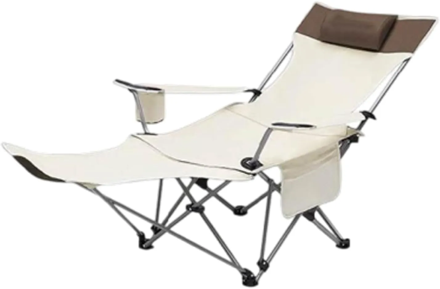 Folding Camping Chair, Lightweight and Convenient Seat for Outdoor Leisure, Beach Chair Reclining Chair,4th Gear