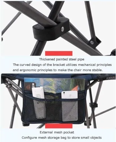 Folding Camping Chair Portable Backpack Fishing Chair Leisure Stool Beach Leisure Chair Sports Chair(Color:Gray Mesh)
