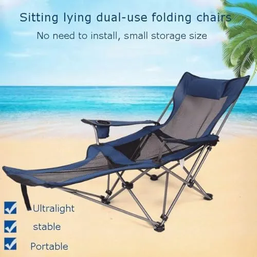 Folding Camping Chair Portable Backpack Fishing Chair Leisure Stool Beach Leisure Chair Sports Chair(Color:Gray Mesh)