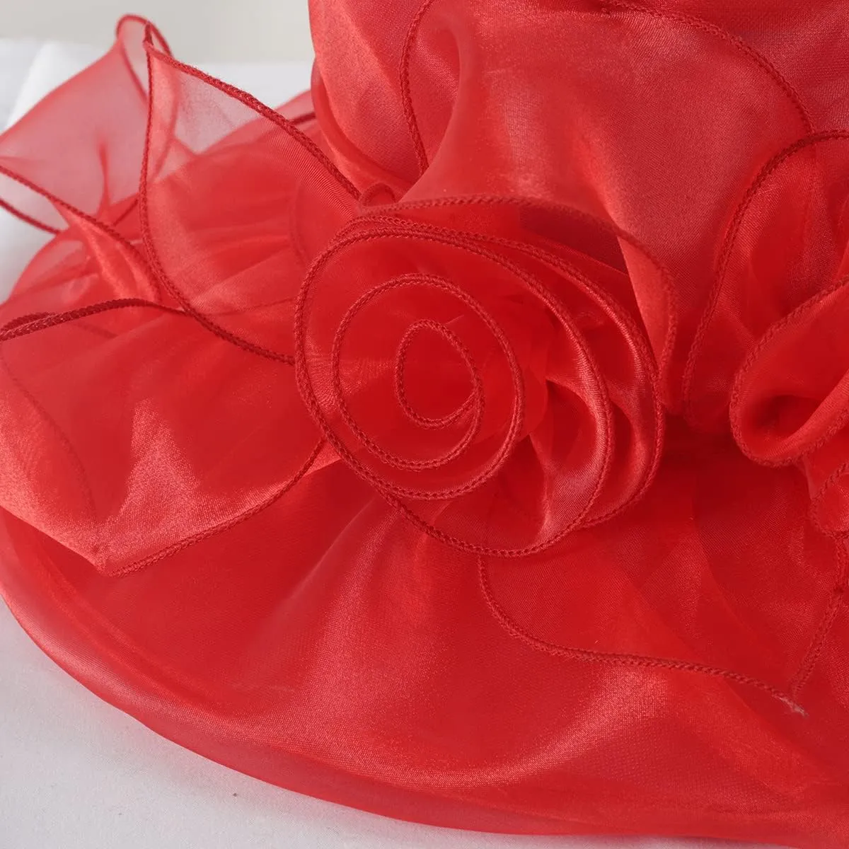 FORBUSITE Derby Church Dress Hat for Women Fascinator Bridal Tea Party Wedding Hat Wide Brim