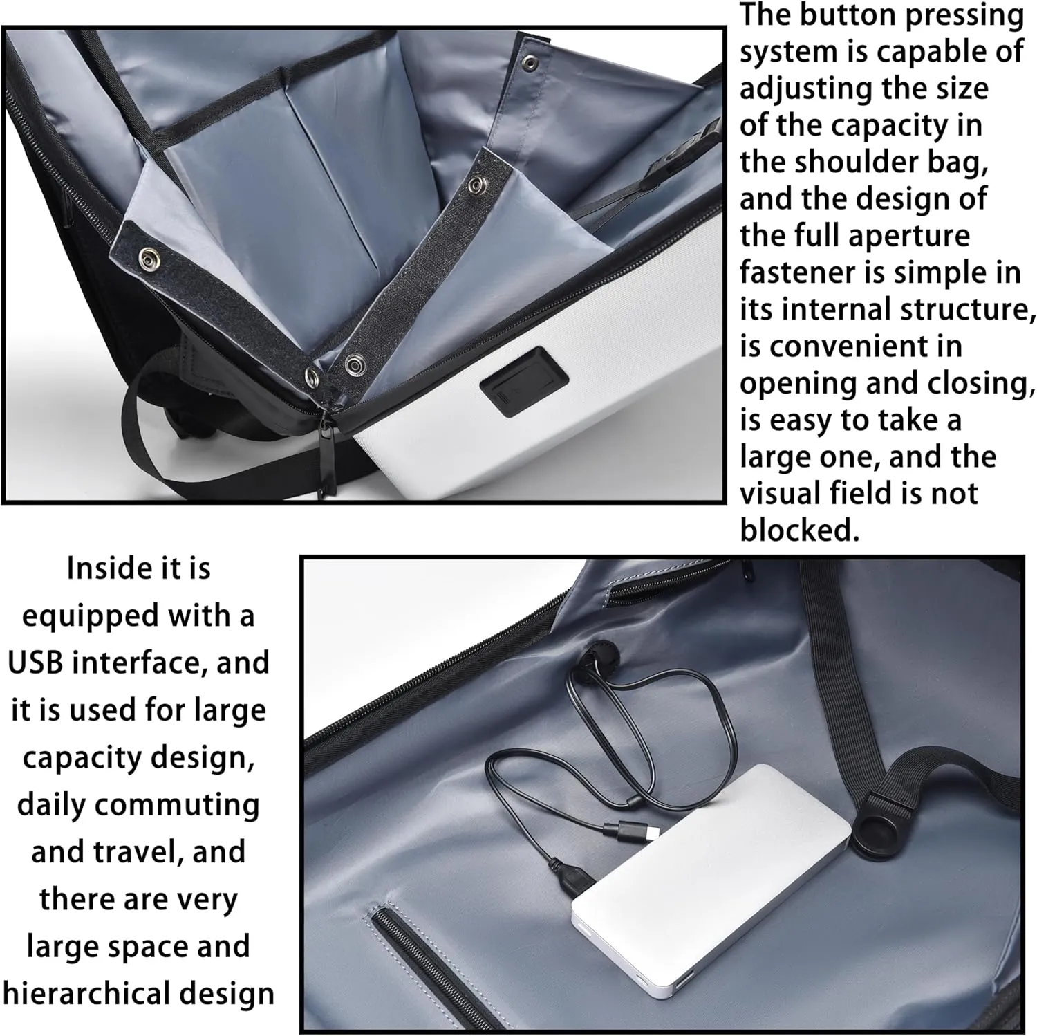 FSDWG Business Smart Backpack Waterproof fit 15.6 Inch Laptop Backpack with USB Charging Port Travel Durable Backpack Black