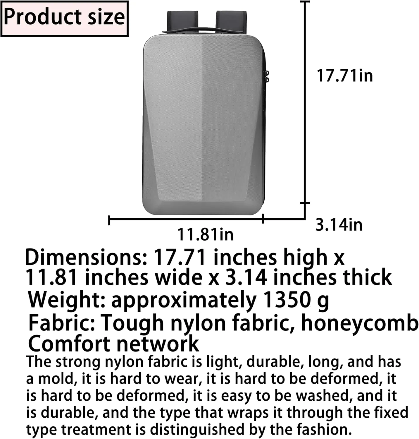 FSDWG Business Smart Backpack Waterproof fit 15.6 Inch Laptop Backpack with USB Charging Port Travel Durable Backpack Black