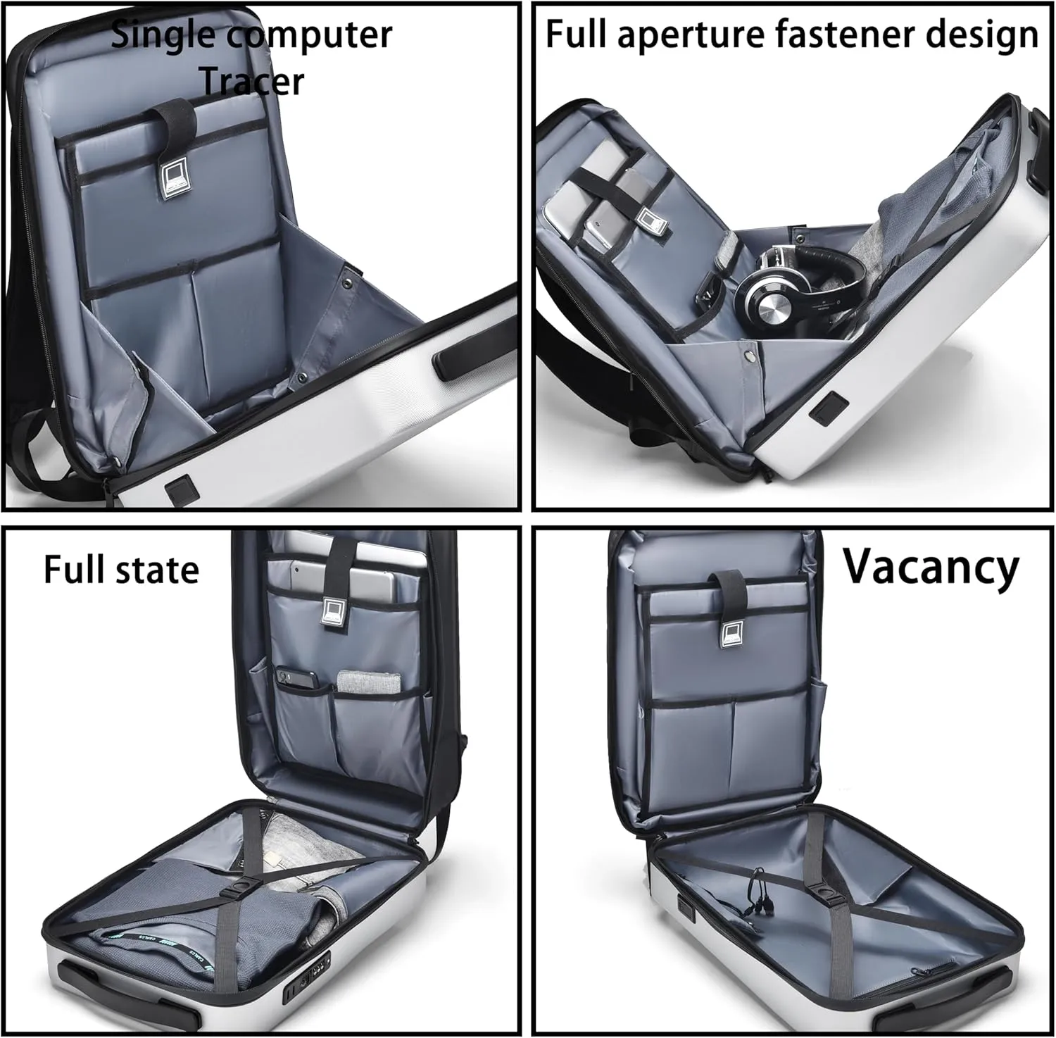 FSDWG Business Smart Backpack Waterproof fit 15.6 Inch Laptop Backpack with USB Charging Port Travel Durable Backpack Black