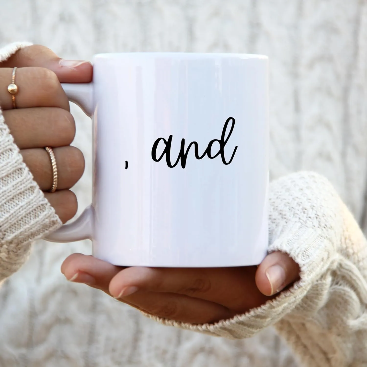 Funny Oxford Comma Mug, Pedant Gift, Christmas Mug, English Grammar Gift