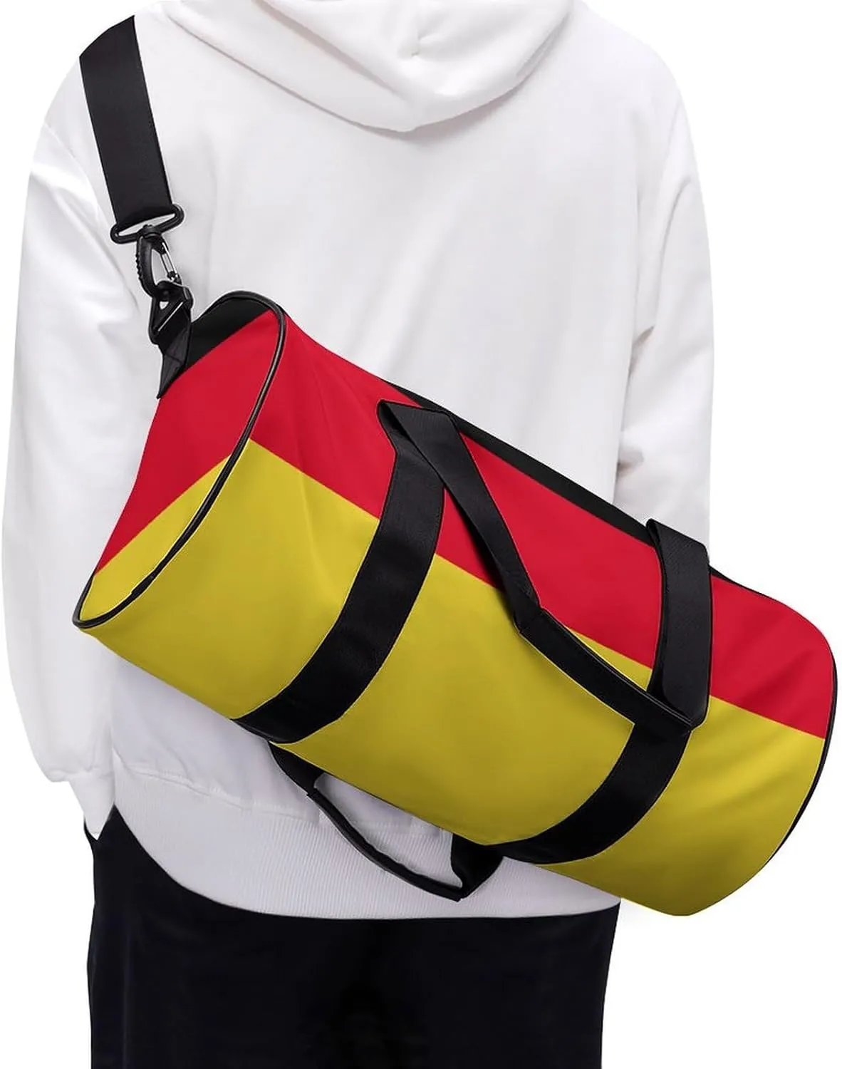 Germany Flag Travel Gym Duffel Bag for Women Men Dry Wet Separation Carry On Weekender